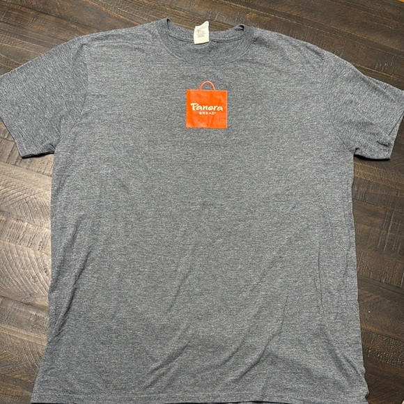 BUNDLE OF 3 Panera Bread Gray Short Sleeve Gildan Unisex T-Shirts Large LIKE NEW - Picture 3 of 9